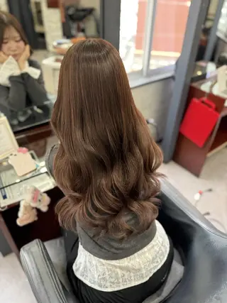 ロング 💎馴染むエクステ ×カラーTOMO💎のヘアスタイル