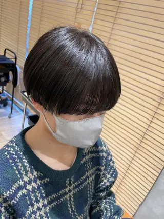 ショート カラー メンズ トレンド透明感カラー ☘️大貫 昂涼🐹のヘアスタイル