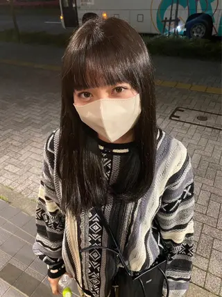 セミロング 💞暖色カラー 💞risaのヘアスタイル