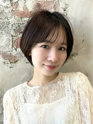 ショート カラー 💍新宿ショート 💍岩田莉奈のヘアスタイル