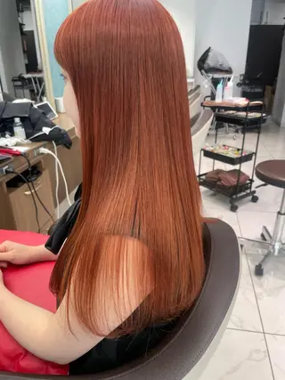 ロング カラー 福島成美/髪質改善 縮毛矯正/カラーのヘアスタイル