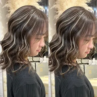 カラー ヘアアレンジ Dimo＆所属・ハイライトカラー /ダイスケのヘアスタイル