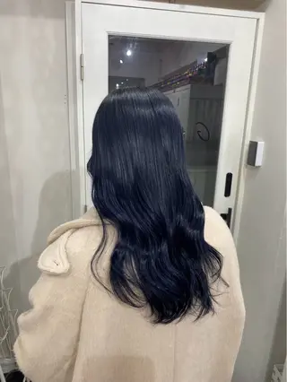 ロング カラー 抜け感/ワンカラー/ 明大前/桑田のヘアスタイル