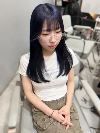 ロング カラー 🎀透明感ブリーチ カラー🎀ミズキのヘアスタイル
