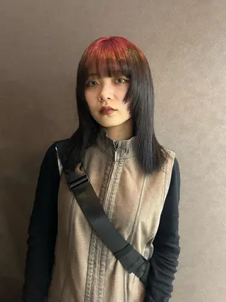 ミディアム カラー ☕️結【suii.】 ボブ/ヘアセット☕️のヘアスタイル