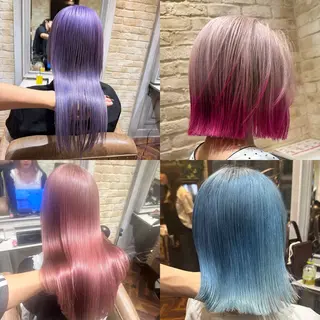 カラー ハイトーン/渋谷 かわいみきとのヘアスタイル