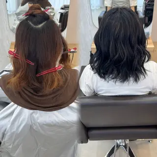 セミロング lapereau ayanaのヘアスタイル