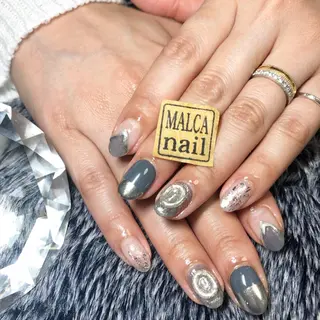 ショート カラー パーマ ヘアアレンジ キッズ ネイル マツエク・マツパ MALCAnail(マルカネイル)所属・荒木 莉奈のネイルデザイン