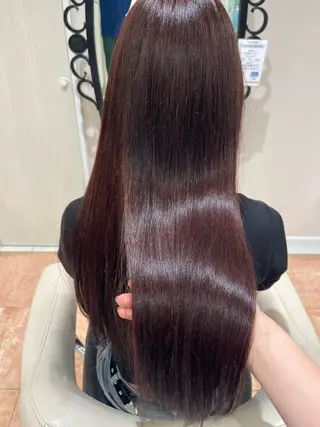 ロング カラー 鵤木 朋香のヘアスタイル