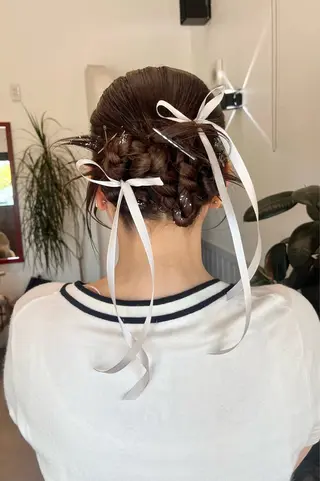 ロング ヘアアレンジ 金沢市/美容師/ 岡島由希美のマツエク・マツパデザイン