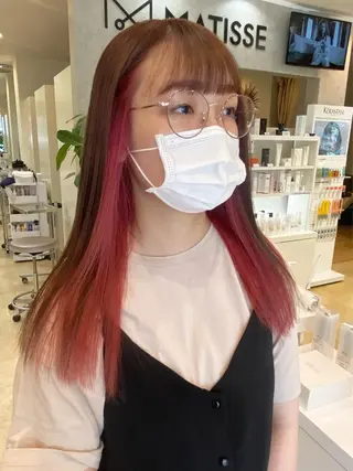 ロング 淺谷 美紀のヘアスタイル