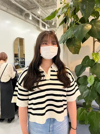 ロング 神谷 夏帆のヘアスタイル