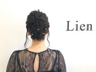 ミディアム ヘアアレンジ Lien by hair所属・宮崎 睦のヘアスタイル