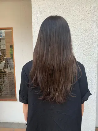 セミロング カラー 中津/柔らかカラー/ ナガオ　イズミのヘアスタイル