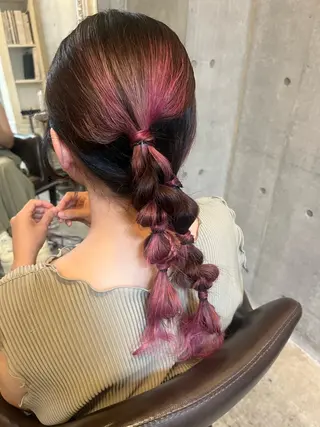 セミロング オリーブ/グレージュ 💐🤍理保のヘアスタイル