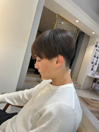 メンズ ヘアーメイクウィル野田阪神店所属・Yuu/髪質改善 デザインカラーのヘアスタイル