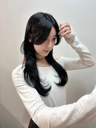 ロング CARE ．KOBE所属・京谷 日向のヘアスタイル