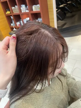 セミロング カラー 顔まわり/レイヤー/ 透明感/まいな🥨のヘアスタイル