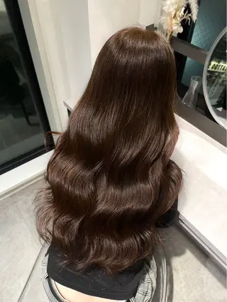 ロング カラー Qin shaire salon 原宿店所属・髪質改善/透明感カラ ー/Atsukoのヘアスタイル