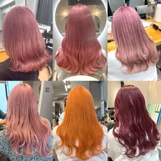 セミロング カラー SOL.noel所属・ブリーチ/レイヤー/ ハイトーンShugaのヘアスタイル