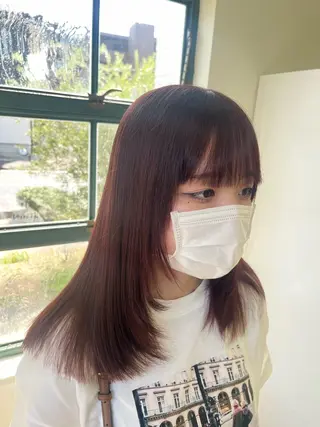 セミロング 柴原 佑果のヘアスタイル