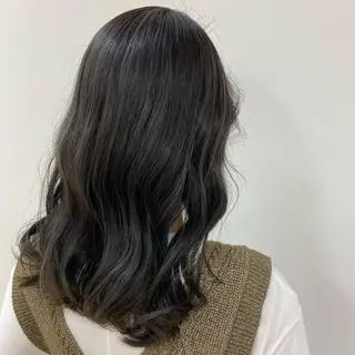 セミロング 個性派/ブリーチ ＊ほのかのヘアスタイル