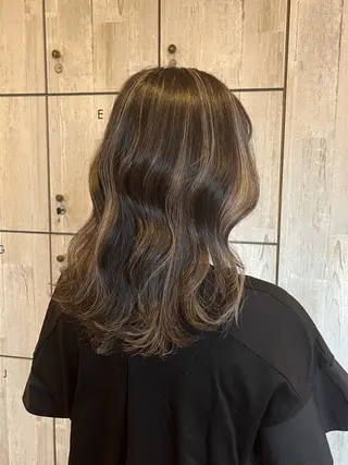 ロング カラー 顔まわり/オフィス カラー/青栁優🔆のヘアスタイル