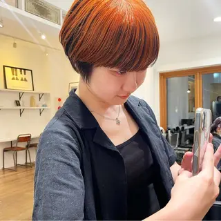 ショート カラー ヘアアレンジ 髪質改善ストレート✨ パーマヘア✨YUKIのヘアスタイル