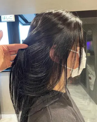 ロング カラー パーマ、ストパー モデル募集、ちはるのヘアスタイル