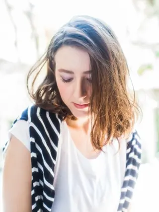 ミディアム カラー パーマ amie 高崎 【アミ】のヘアスタイル