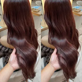 ロング カラー ブリーチ無しダブル カラー🦕まどかのヘアスタイル