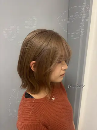 ミディアム 似合わせcolor ʀɪɴᴏ🎶🪽のヘアスタイル