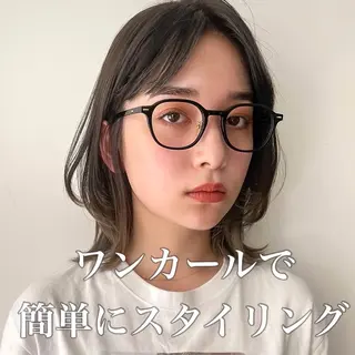 ショート カラー 🌱小顔ヘア/ボブ ミディアム/双葉🌱のヘアスタイル