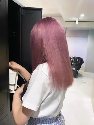ロング カラー yuna/ボブカット /ハイトーンカラーのヘアスタイル