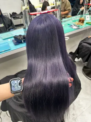 ロング カラー ヘアアレンジ 艶カラー/ハイトーン /レイヤーカットのヘアスタイル