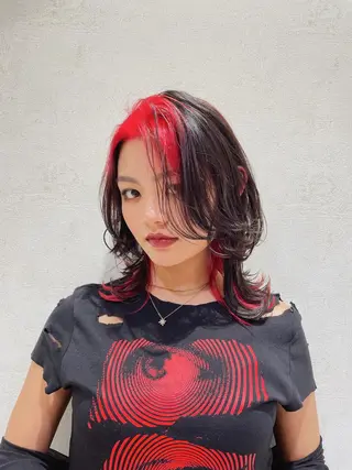 セミロング haru/レイヤー/ ウルフのヘアスタイル