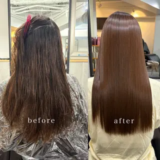 ロング カラー パーマ ヘアアレンジ レイヤー/縮毛矯正/ 新宿/小森波琉のヘアスタイル