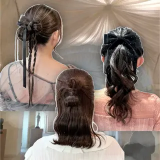 ヘアアレンジ 艶髪/柔らかカラー /アレンジ🪞あまにのヘアスタイル