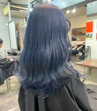 セミロング カラー ボブとパーマの達人 美容室難民の方は是非のヘアスタイル