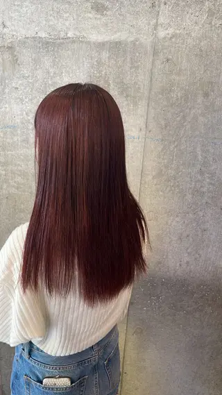 ミディアム カラー 𝘚𝘶𝘻𝘶 𓂃𓈒𓏸のヘアスタイル