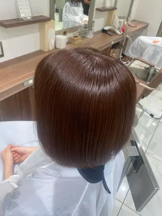 カラー 🕯コバ/レイヤー/ 透明感/縮毛🕯のヘアスタイル