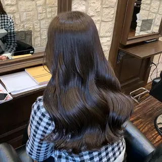 ロング カラー 町田/レイヤーカット ハッシュカット/八木のヘアスタイル