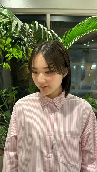 ショート カラー 🦖ミニボブ/ボブ /MOEKA🦕のヘアスタイル