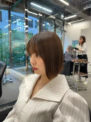 ショート Misora/ボブ/ レイヤー/艶カラーのヘアスタイル