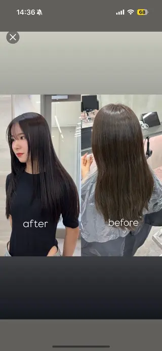 セミロング カラー The Path ARENのヘアスタイル