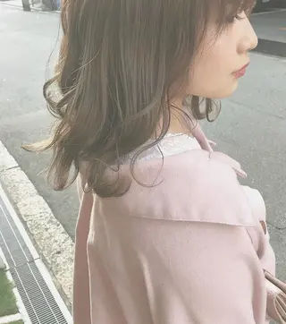 セミロング カラー YUI🍊 ボブ/メンズパーマのヘアスタイル