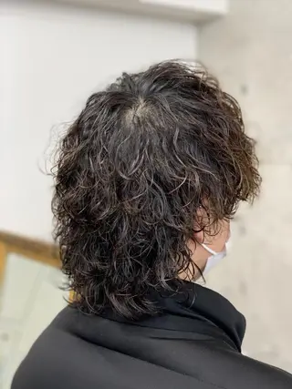 セミロング パーマ メンズ クセを最大限に活かす メンズパーマ奈良大祐のヘアスタイル