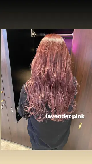 ロング カラー ヘアアレンジ M Hair Salon所属・淀屋橋レイヤーパーマ ハッシュ/ASARIのヘアスタイル