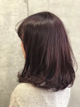 ミディアム カラー 大栗 佑也  髪質改善のヘアスタイル