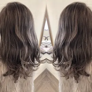 セミロング カラー Hair make VERDA所属・宮下 耕平のヘアスタイル